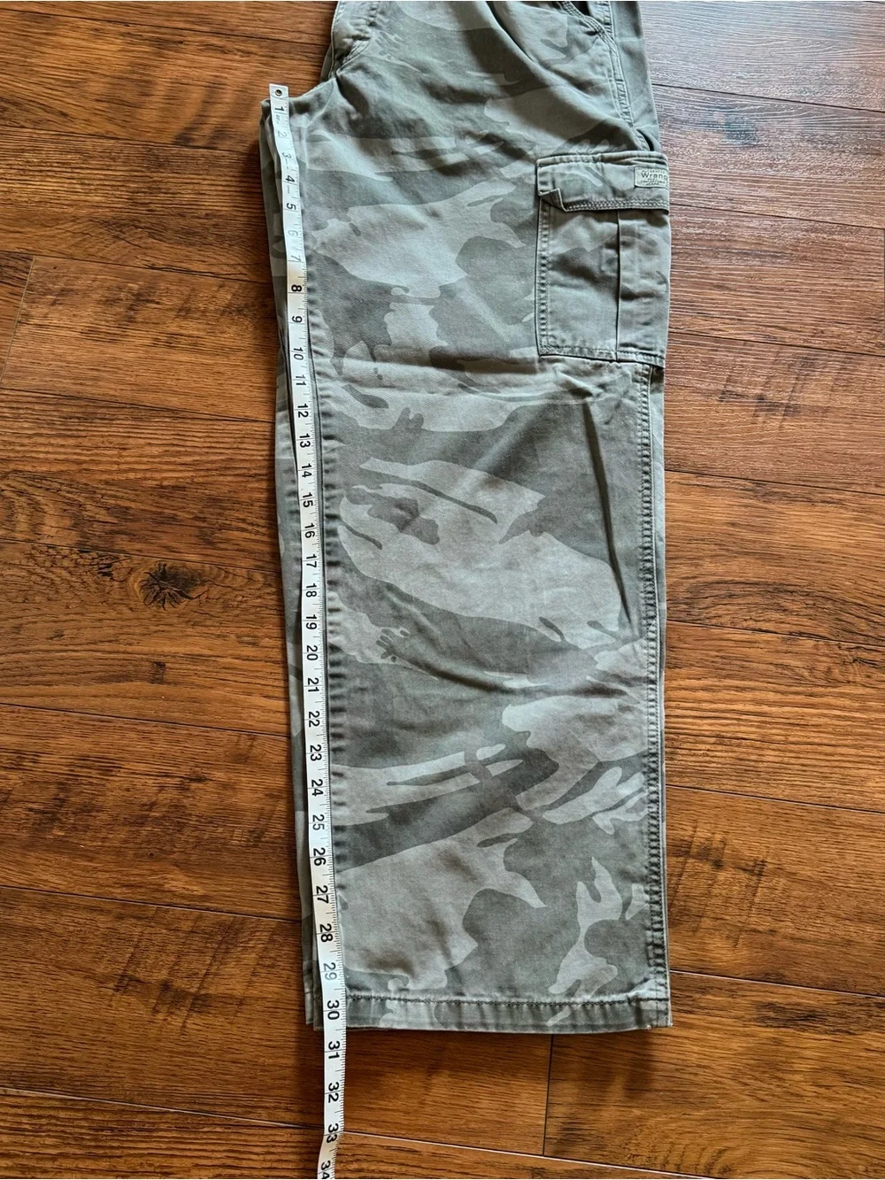 Vintage 90s Y2K Wrangler Hero Camo Cargo Pants Men's 32x30 Thrashed Baggy - Picture 11 of 11
